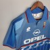 AC Milan 95/96 Away Blue Soccer Jersey